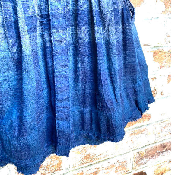 Free People Hey There Sunrise Ombre Plaid Flowing Swing Button Down Tank Top - Picture 6 of 9